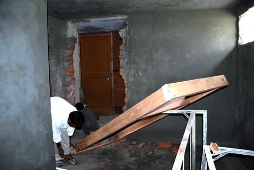 All door frames are being replaced