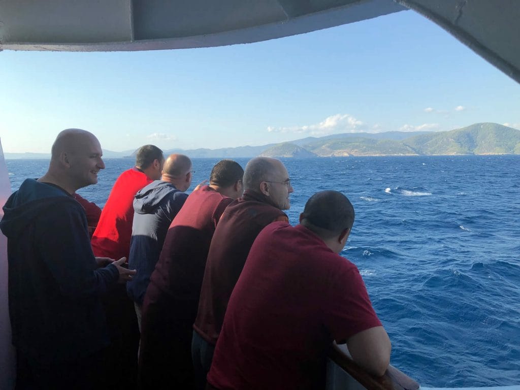 Boat Ride, Mahasangha 2018 in Greece