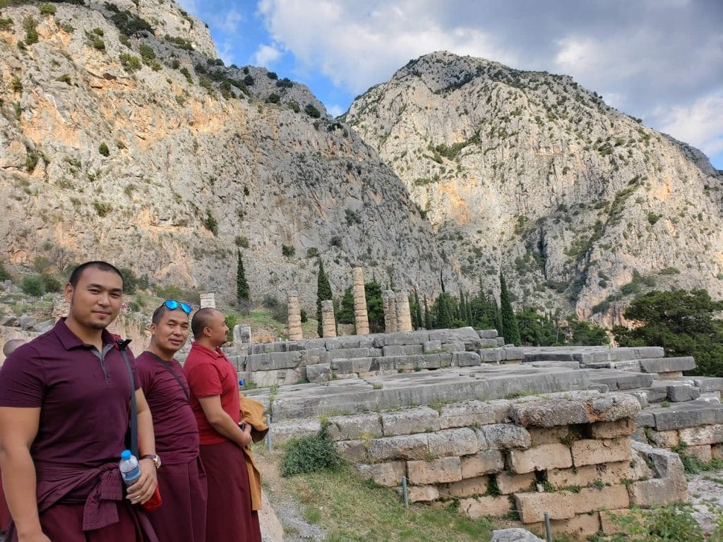 Excursion to Delphi, Mahasangha 2018 in Greece