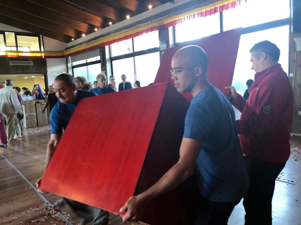 Preparing for Minling Dorsem Drubch&ouml;, Mahasangha 2018 in Athens