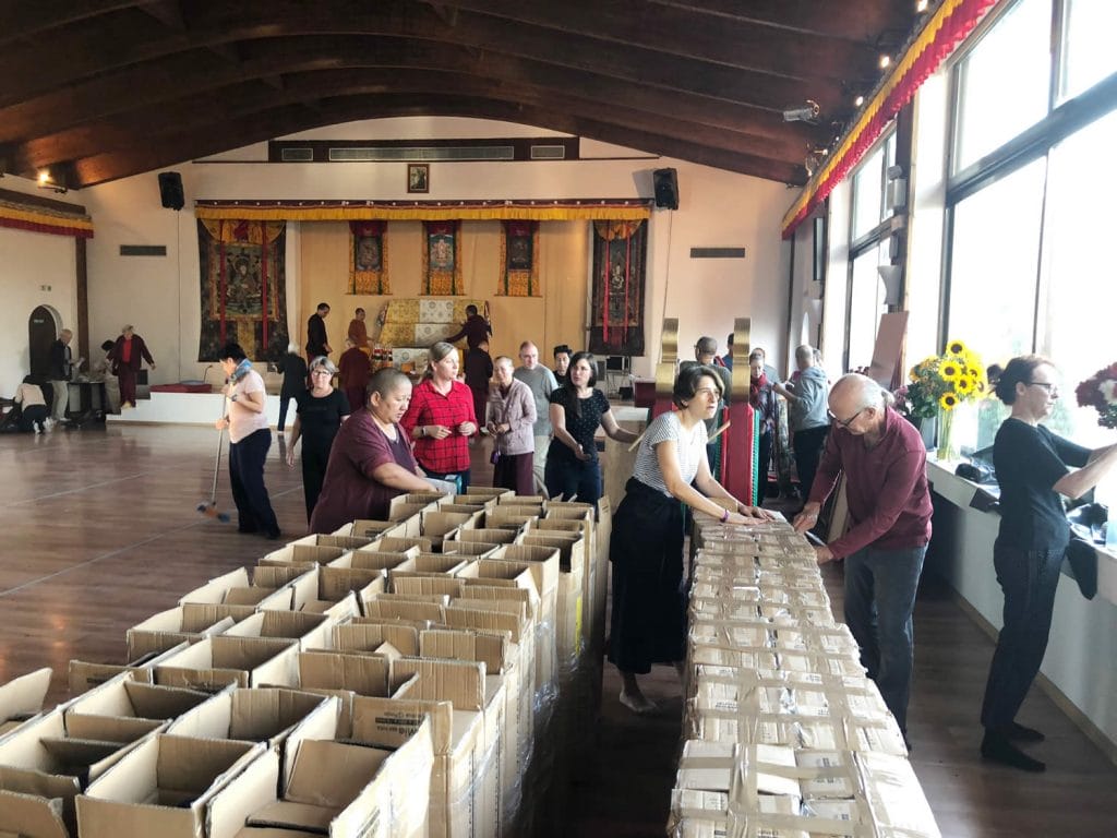 Preparing for Minling Dorsem Drubch&ouml;, Mahasangha 2018 in Athens