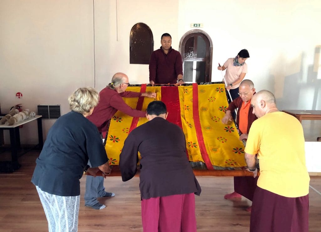 Preparing for Minling Dorsem Drubch&ouml;, Mahasangha 2018 in Athens