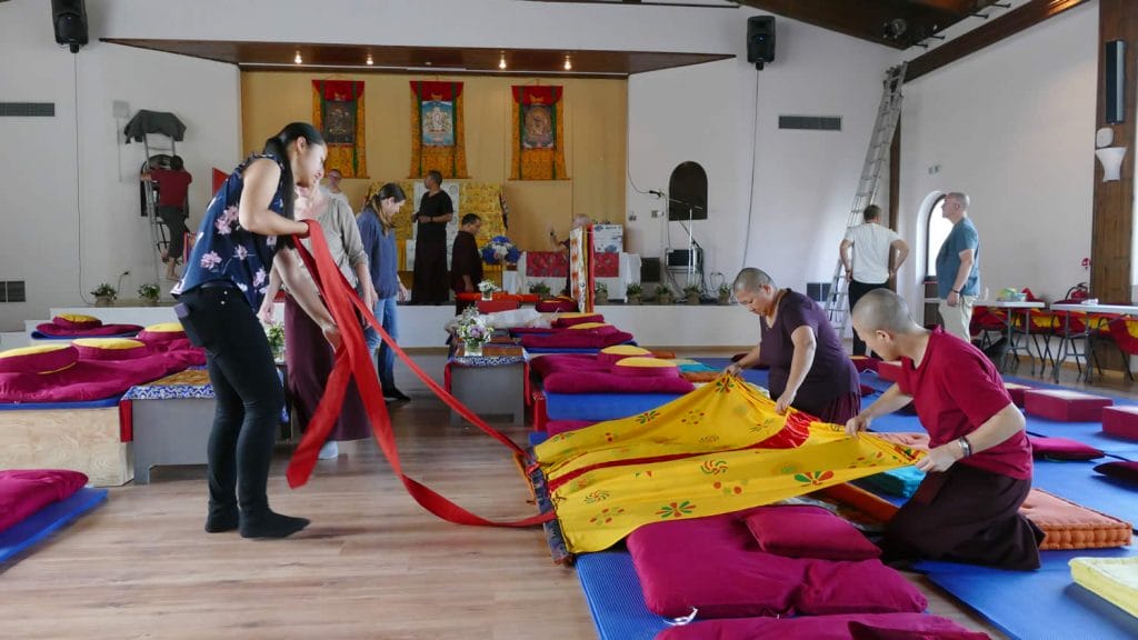 Preparing for Minling Dorsem Drubch&ouml;, Magasangha 2018 in Athens