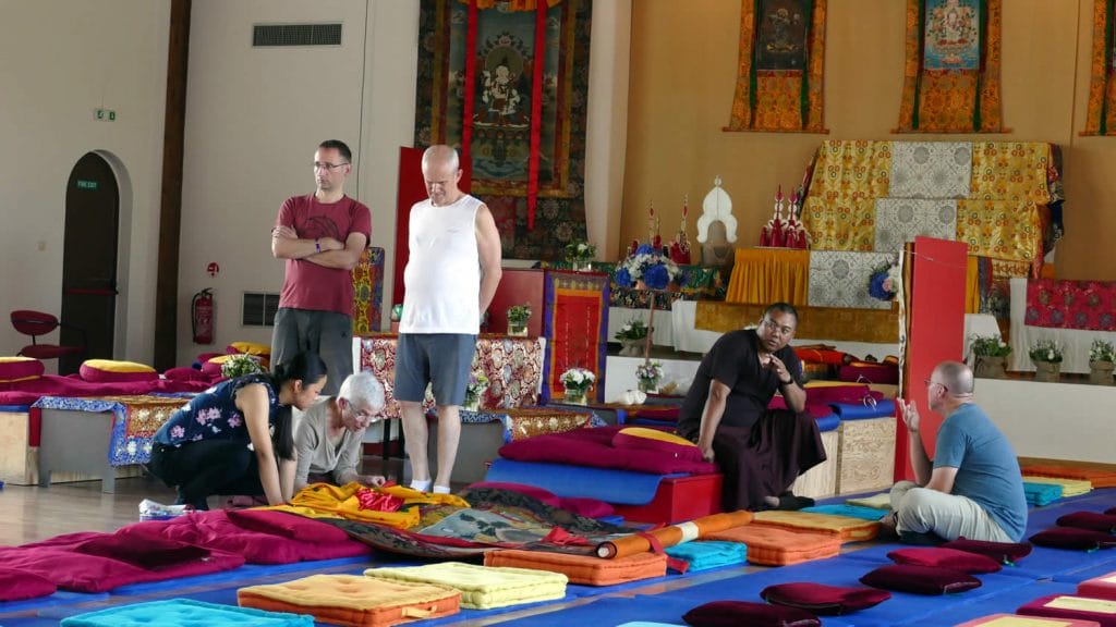 Preparing for Minling Dorsem Drubch&ouml;, Magasangha 2018 in Athens