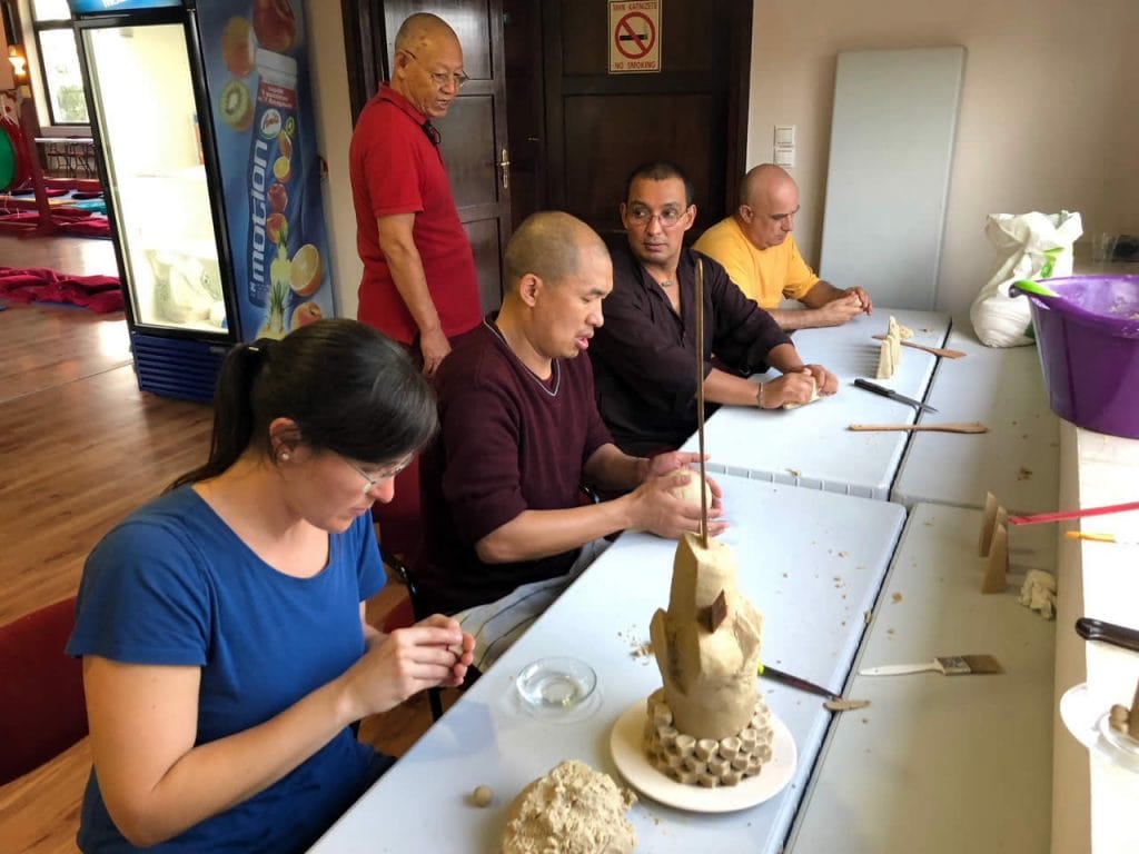 Torma preparation, Mahasangha 2018 in Athens