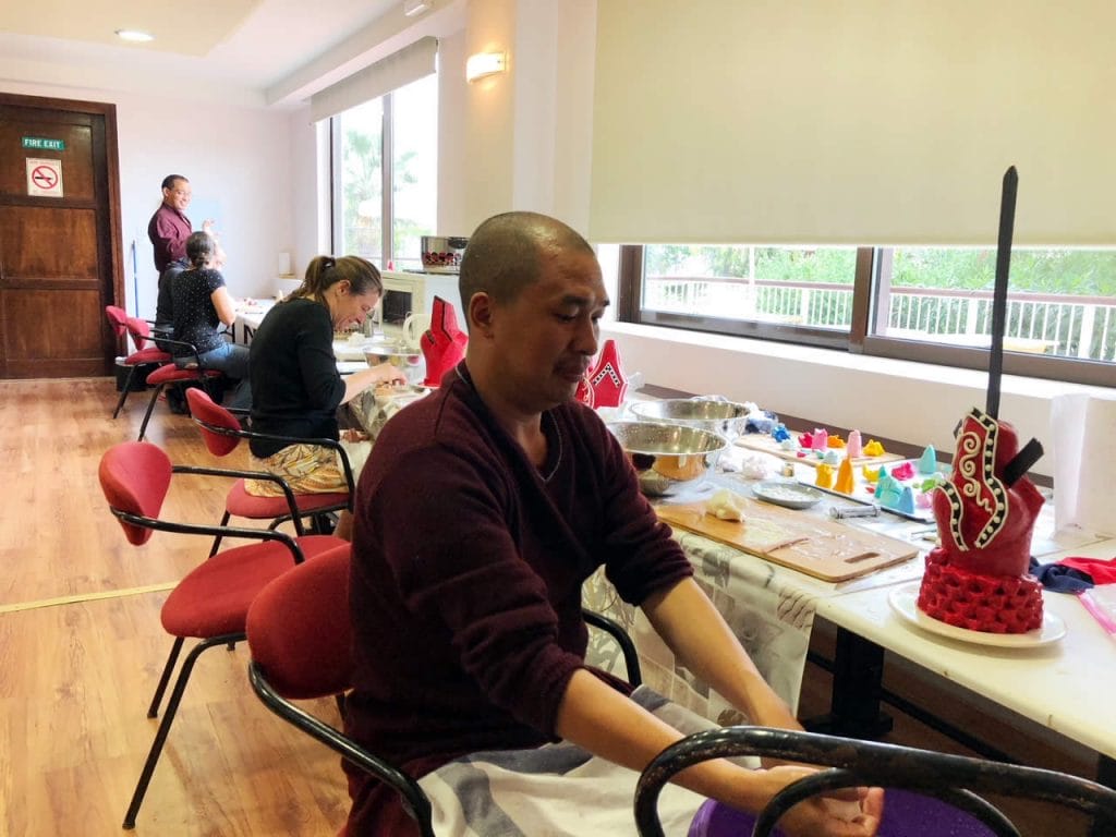 Torma preparation, Mahasangha 2018 in Athens
