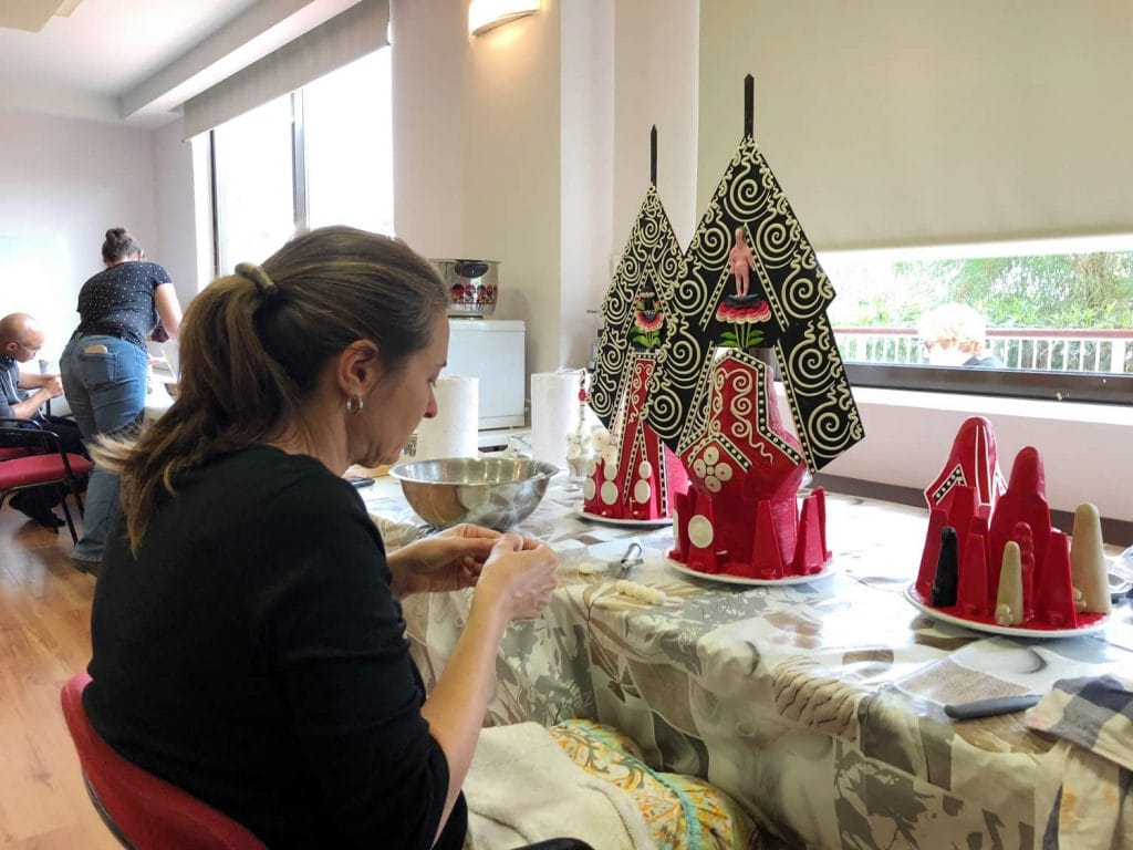Torma preparation, Mahasangha 2018 in Athens