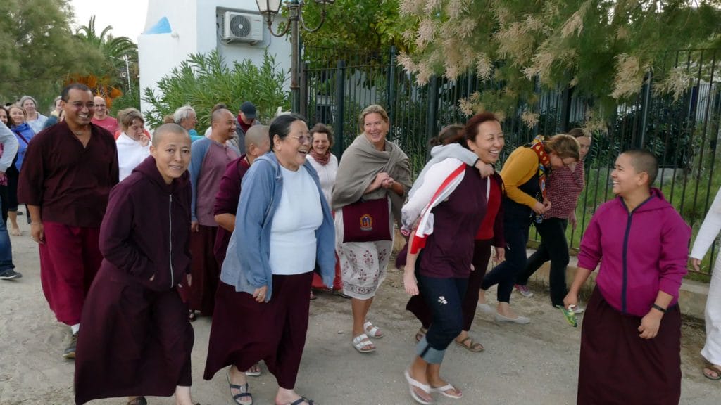 Relaxing Together, Mahasangha 2018 in Greece